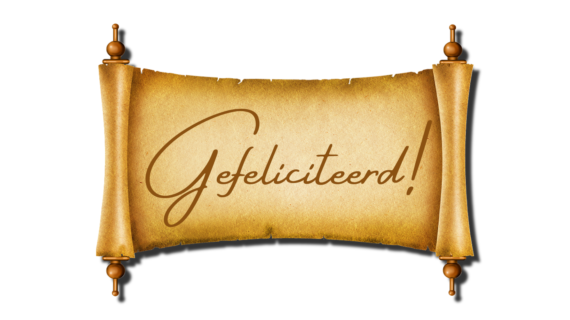 Gefeliciteerd!